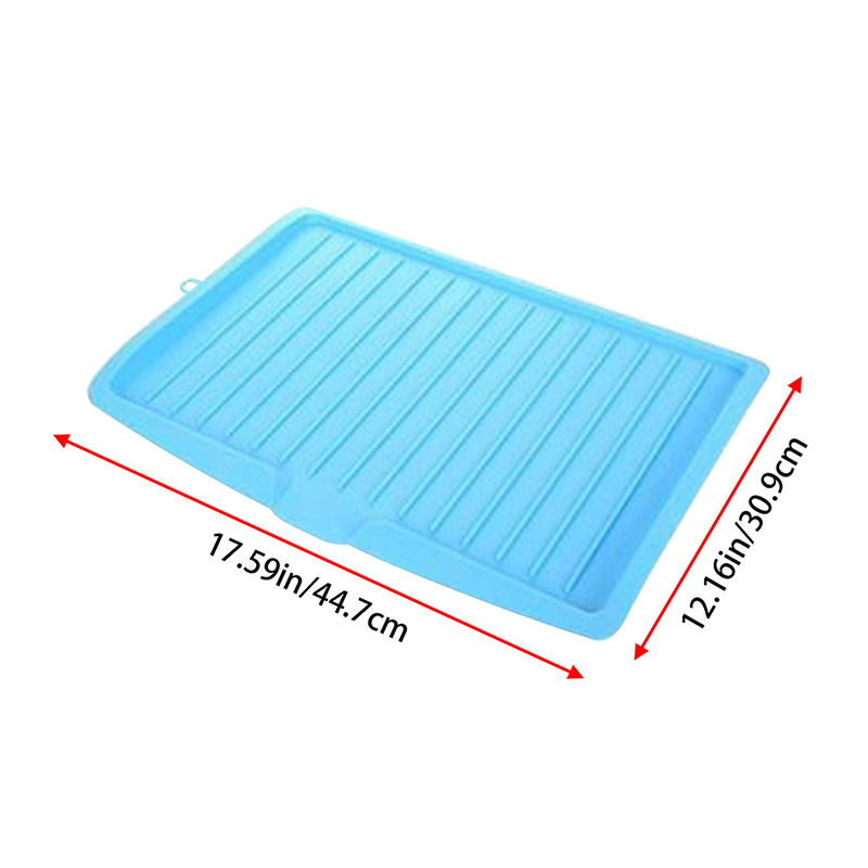 Kitchen Drain Tray Fruit Vegetable Drain Board Rectangular Tableware Storage Shelf Plastic Drainer Dish for Bowl Cup