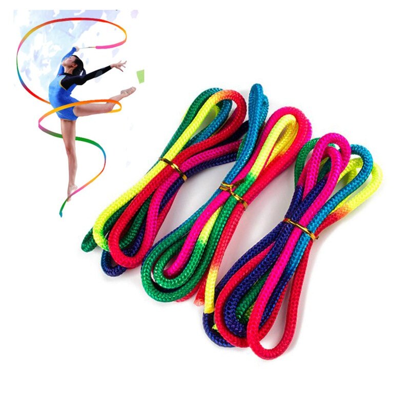 Corda de ginástica rítmica esportiva, corda para ginástica, competição, treinamento artístico, corda de ginástica