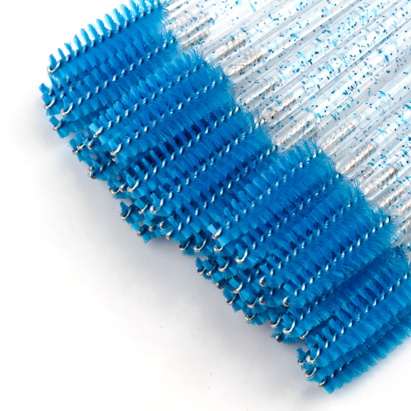 5/25/50 pezzi pennelli per ciglia strumento per trucco pennello per sopracciglia bacchette per mascara pennelli per trucco applicatore per ciglia finte forniture per ciglia: Viola / Raccoon