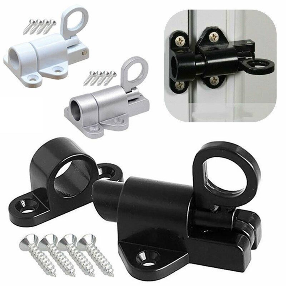 Trava automática, liga de alumínio, Window Gate Security, Pull Ring Spring, Bounce Door Bolt