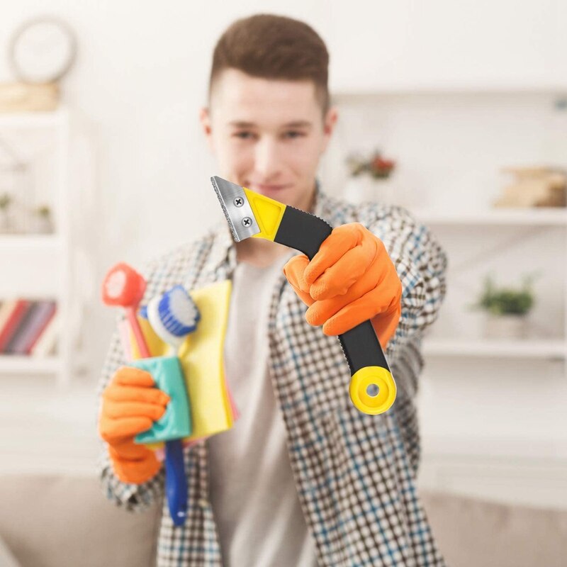 3 Pcs 8-Inch Angled Grout Hand Saw Tile Grout Saw Grout Removal Tool Diamond Surface Blades for Tile Grout Cleaning