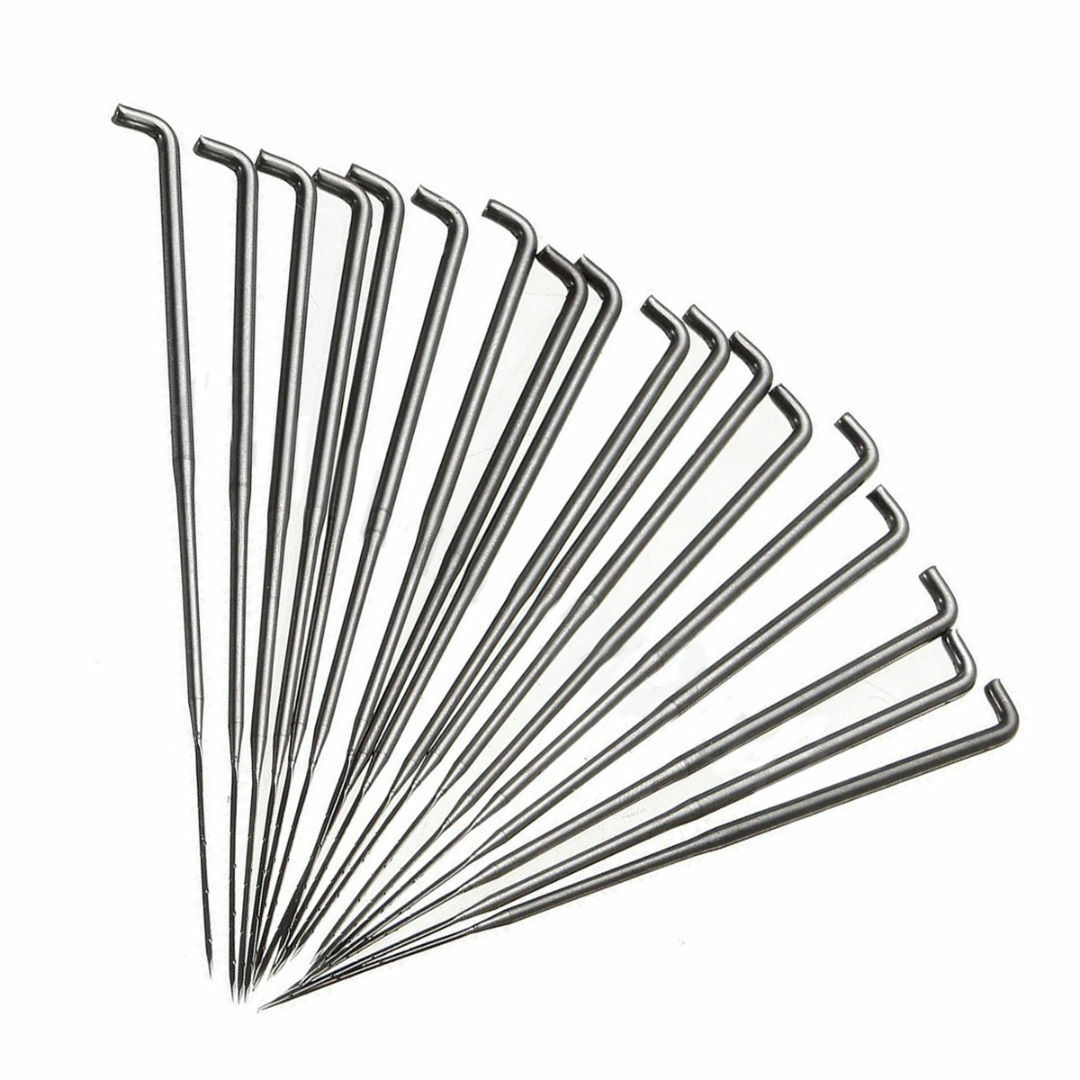 Kit de aguja para fieltro de lana, herramientas hechas a mano, paquete de aguja de fieltro, materiales de tela, accesorios, 7/40 colores: Needle 18pcs 78mm