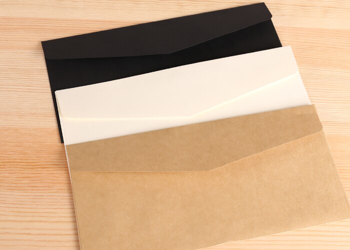 10Pcs Kraft Papieren Envelop Leeg Clear Bericht Zegen Papier Effen Brief Stempel Student Briefpapier Kantoorbenodigdheden