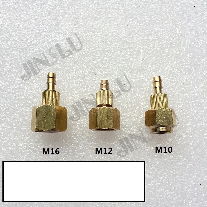 Tuerca 1 unidad M16 x 1,5mm M12 x 1mm M10 x 1mm conexión de tubo de Gas para piezas de soplete de soldadura Tig, por favor elija