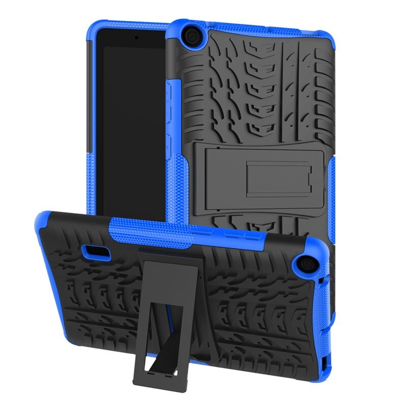 Pour Huawei MediaPad T3 7 BG2-W09 étui 7.0 pouces WiFi Version tablette étui hybride armure béquille silicone support Funda FilmPen: blue