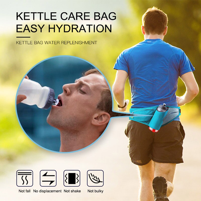Marathon joggen fietsen hardlopen hydratatie riem heuptas heuptas heuptas hardlopen hydratatie riem draagbare waterfles heuptas