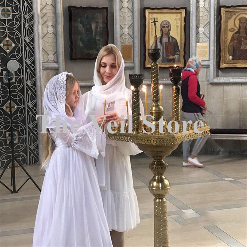 Voile catholique pour petites filles, blanc, Voile de masse latine, Voile de couleur noire, pour enfants de l'église