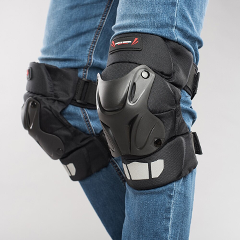 Rodilleras para motocicleta, Protector de rodilla transpirable a prueba de golpes, equipo de protección para Motocross,