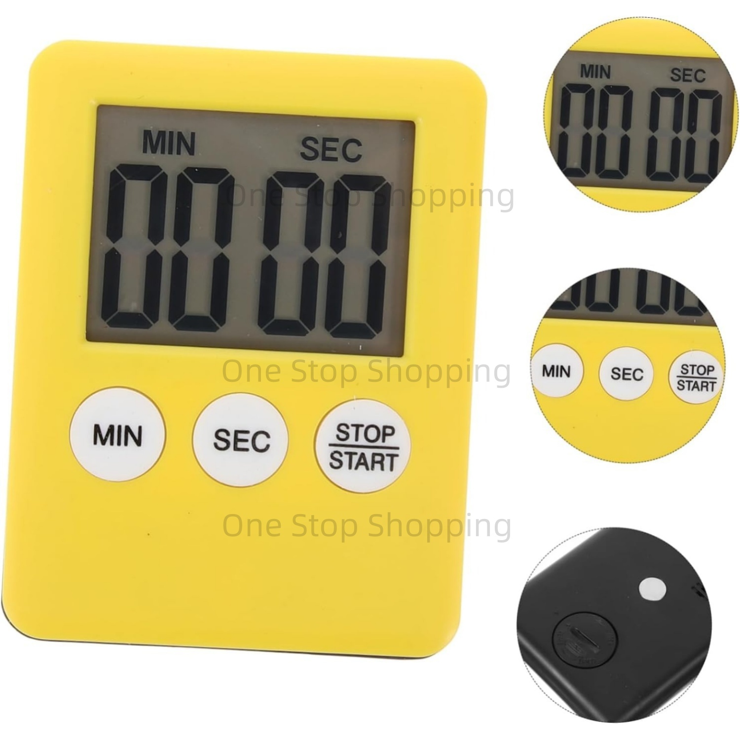 Mini Digital Kitchen Timer Small Kitchen Timer Large LCD Digital Display Multifunctional for Cooking Baking Sports Nap Office