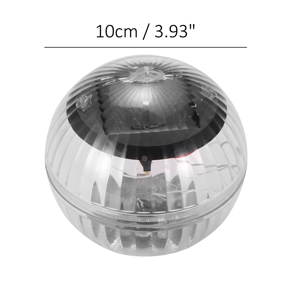 Boule flottante sous-marine à énergie solaire, luminaire d'extérieur, lumière changeante de couleur, idéal pour une cour, un étang, un jardin, une piscine ou une fête, modèle