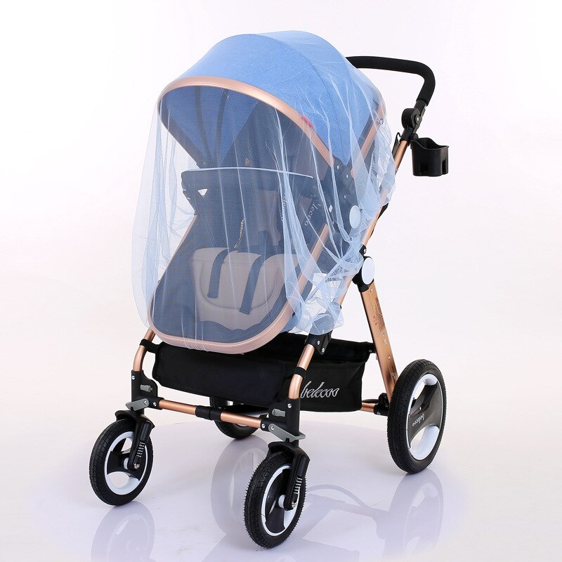 Sommer Kind Wagen Moskito Net Stickerei Volle Abdeckung Baby Kinderwagen Staubdicht Moskito Net Vorhang Abdeckung