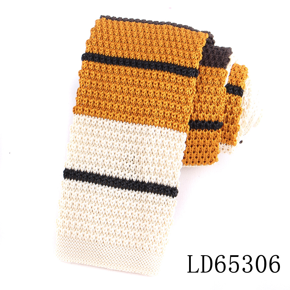 Corbatas de punto a rayas para hombres y mujeres, corbatas delgadas informales para hombres, corbata de cuello de punto delgada para de boda, corbata estrecha marrón: Gris