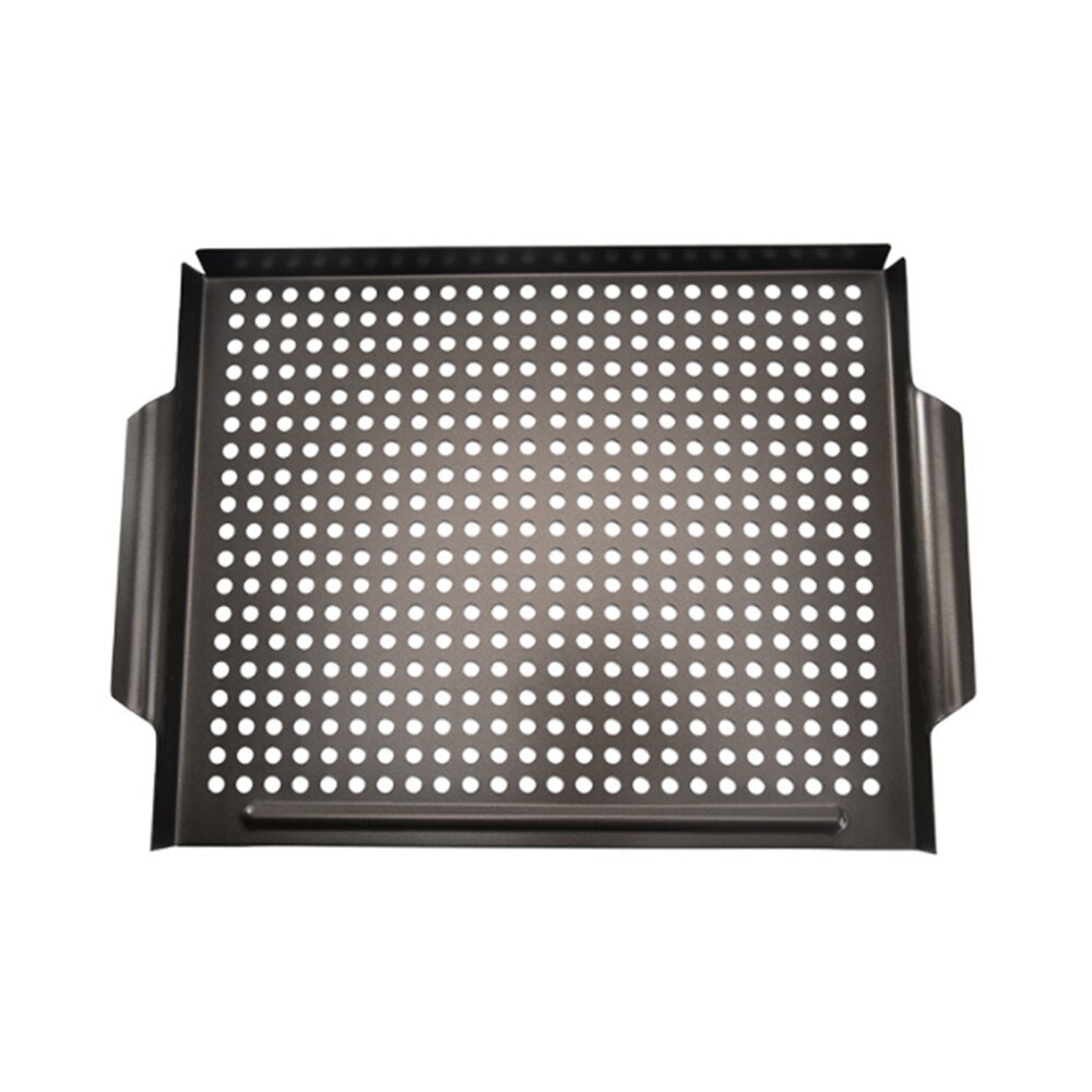 Grill Basket Nonstick Grill Topper with Holes BBQ Grill Tray Pans for Outdoor GrillWok Grill Cookware Grill Accessories Barbecue