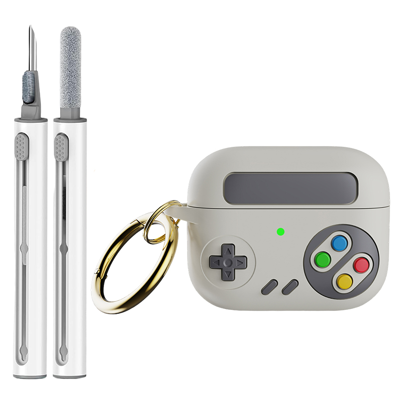 Para AirPods Pro 2 funda generación 1.a consola de juegos Retro estilo protector Air Pod segunda cubierta con llavero Compatible con AirPod 3 4