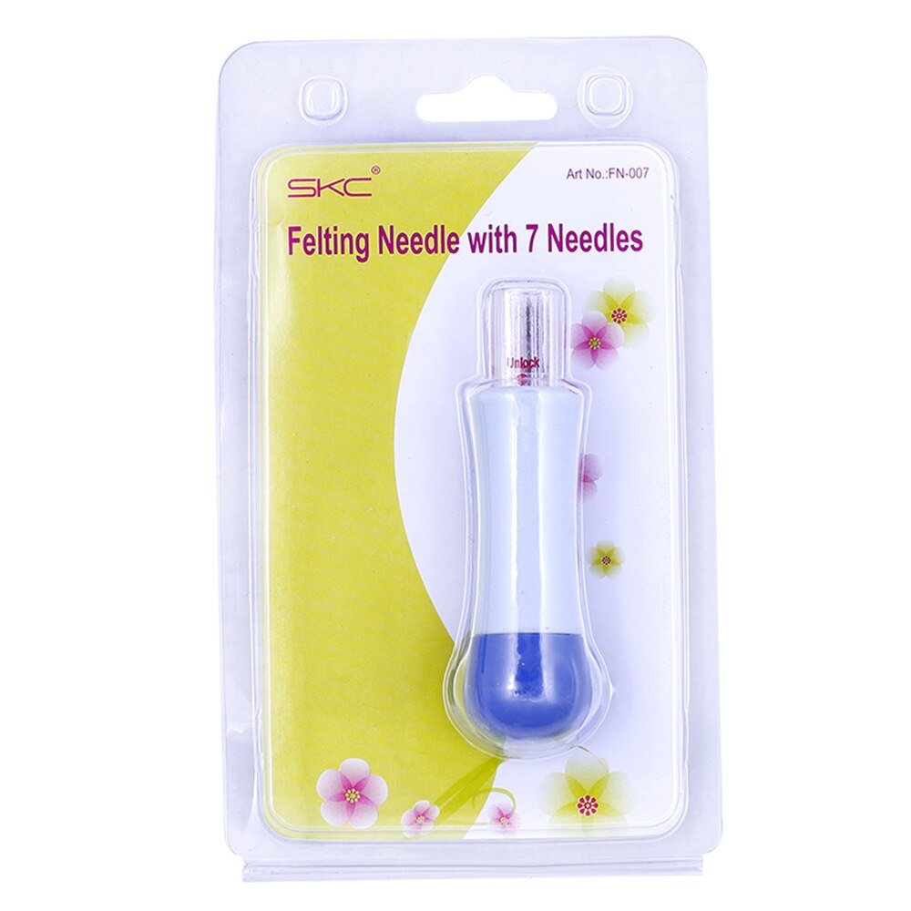 7 agujas en Una manija, agujas de fieltro, agujas para coser, accesorios de punto, herramienta para fieltro DIY: Default Title