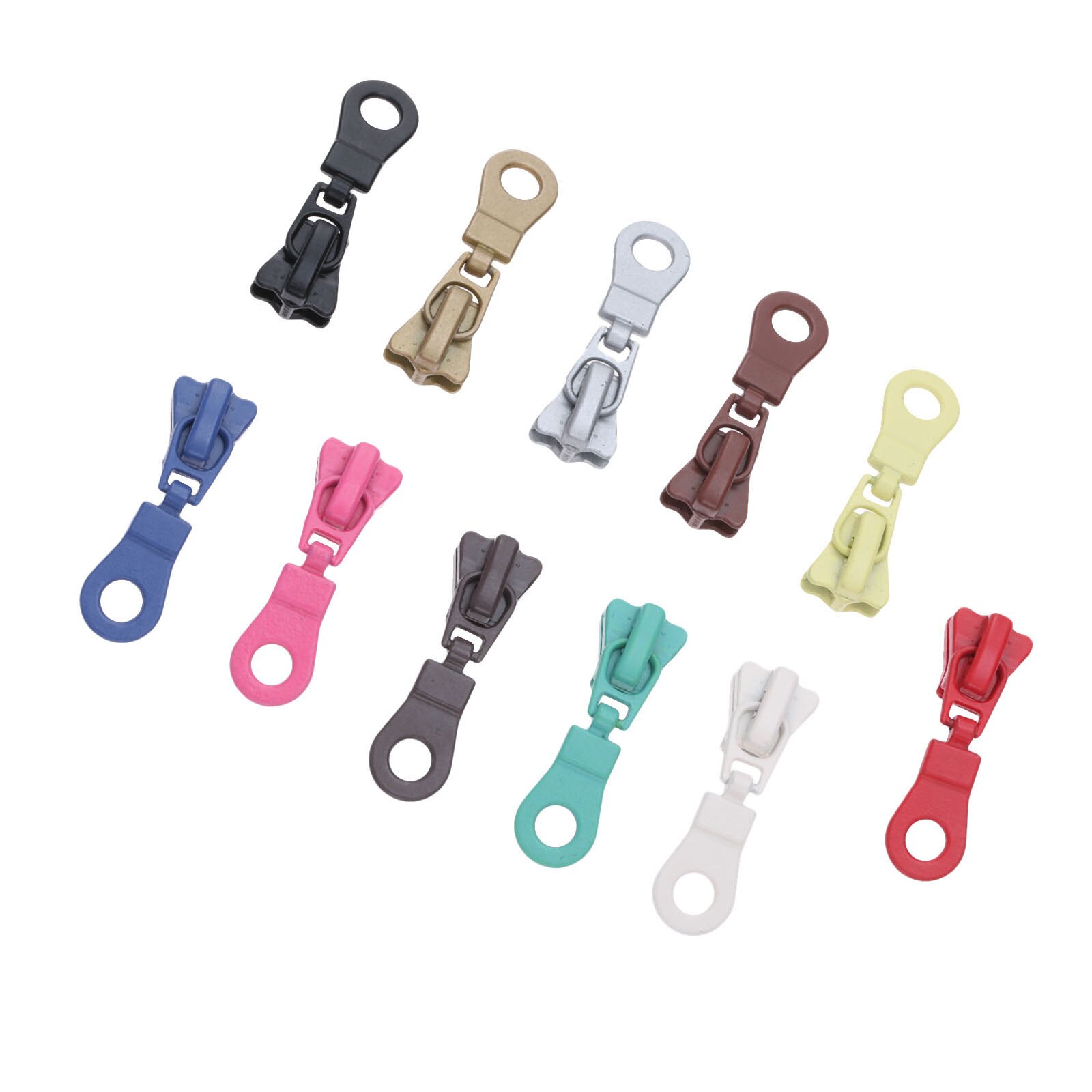 10/11Stck 40*12mm Zink-legierung Reißverschluss Schieberegler Metall Reißverschluss Schieberegler Reißverschlüsse Kopf DIY Koffer Kleidung tasche Reparatur NäHenne Zubehör: 11Stck