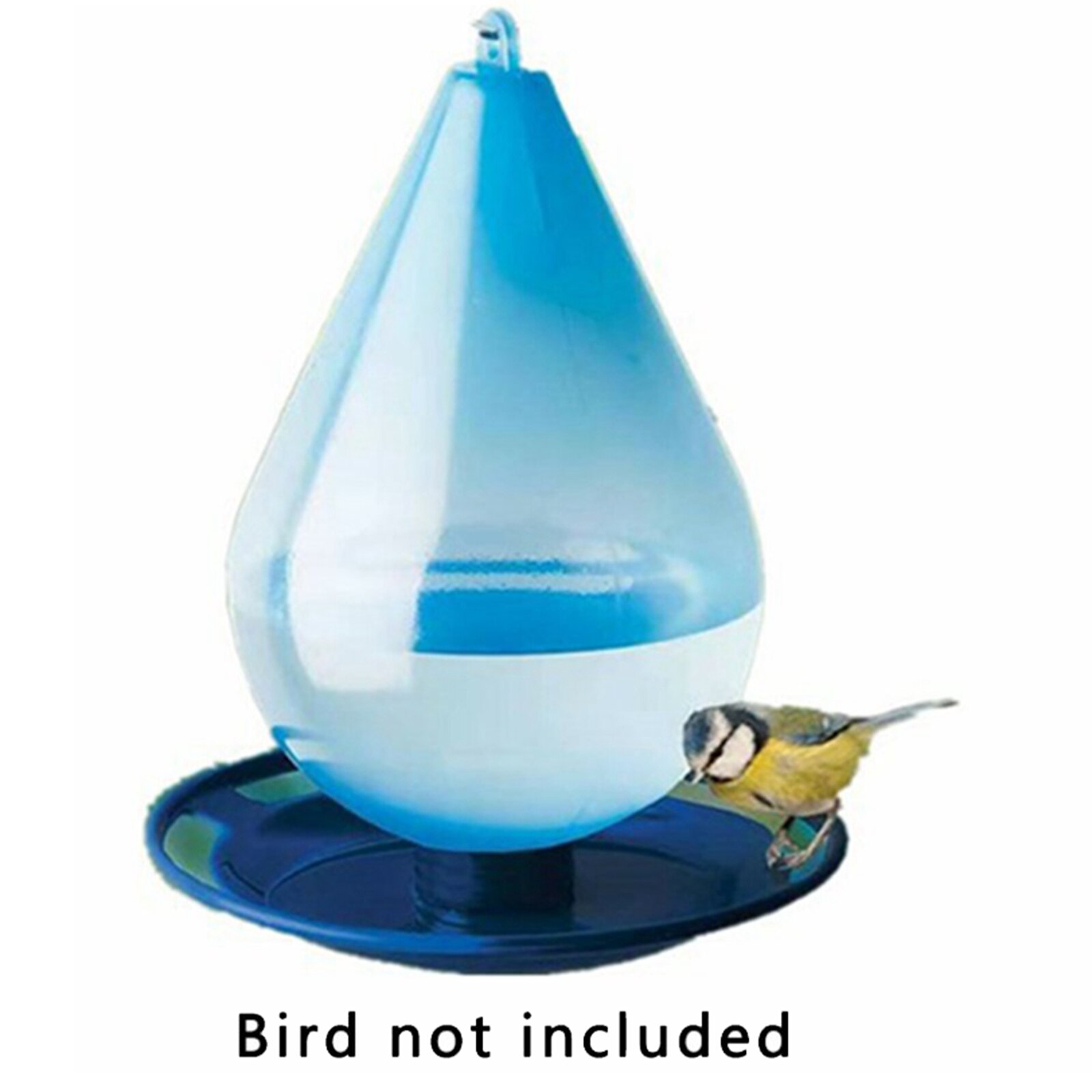 Alimentador de néctar de colibrí azul a prueba de fugas para Patio exterior, colgante