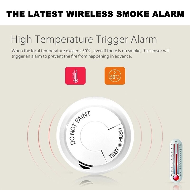 Tuya Smart Home Smart Rookmelder Wifi App Controle Remote Fire Alarm Sensor Beveiliging Automatisering Kan Worden Gebruikt In De keuken