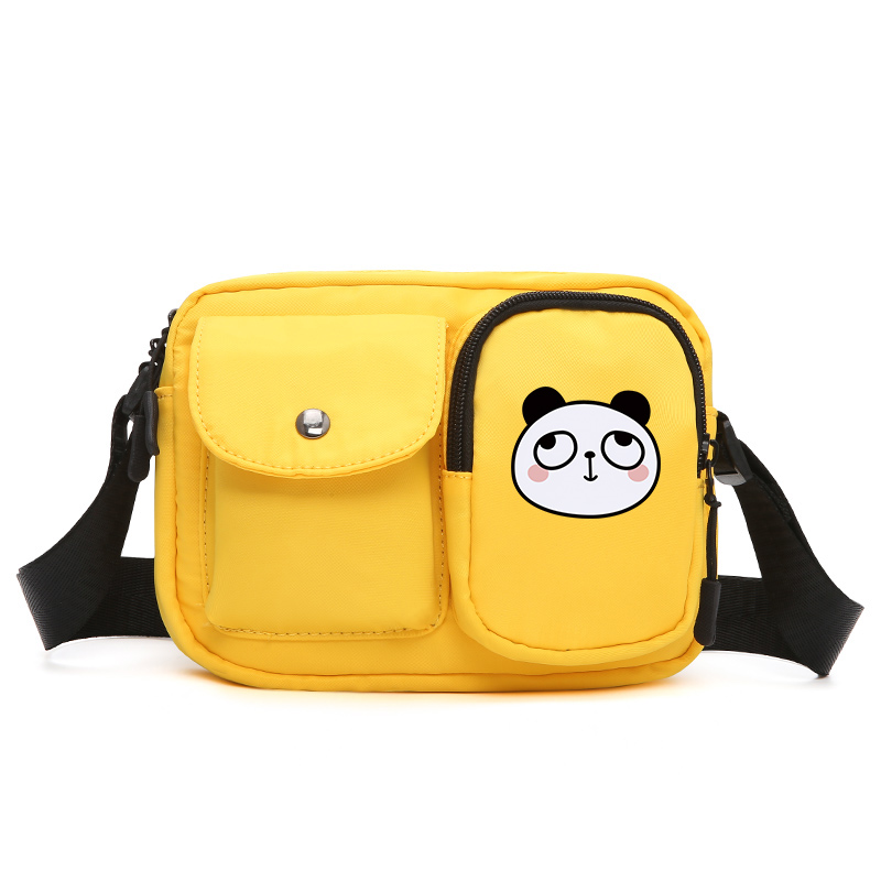 Sac à bandoulière d'épaule mignon de Panda de bande dessinée de pour des femmes imperméable à l'eau: yellow