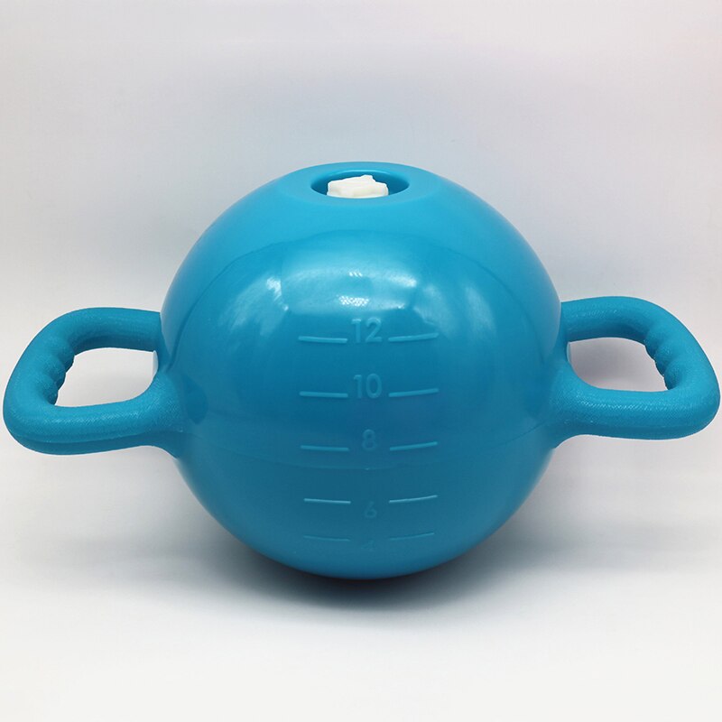 Yoga Fitness Water Kettlebells Household Gym Water Filled Kettlebell Pilates Double Handle Sports Equipment /40: Blue