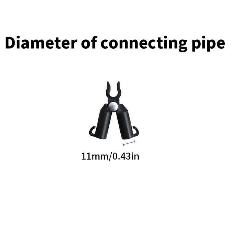 Tige de Support de plante Durable pour serre fixe, 15 pièces, accessoires de pilier d'auvent de 11mm, poteau de filet de pare-soleil