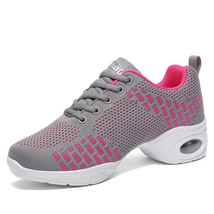neue Frauen Tanz Schuhe Jazz Hip Hop Schuhe Salsa Turnschuhe Schuhe Frau Moderne Plattform Tanzen Damen Schuhe Schuhe Für frauen: 1905 Gray / 7