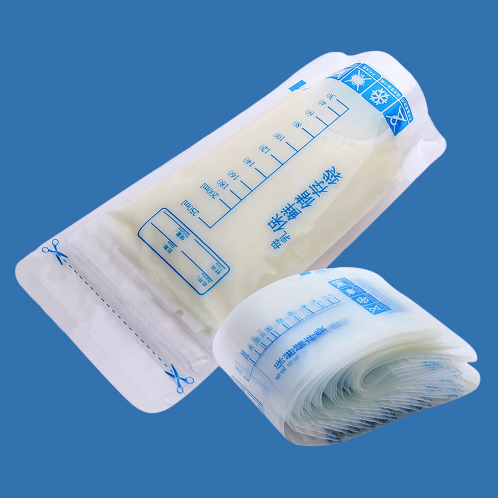 30Pcs Melk Diepvrieszakjes 250M Moeder Melk Babyvoeding Opslag Moedermelk Opbergtas Bpa Gratis Baby Veilig feeding Tassen Voeden