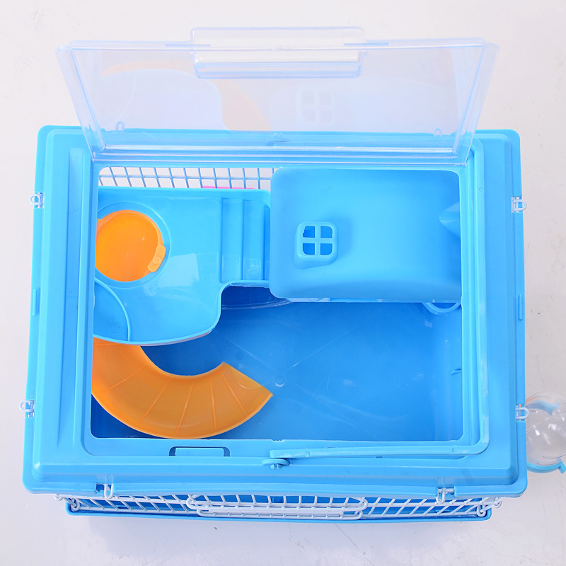 Hamster Kooi Grote Kasteel Dubbele Transparante Wiel Voedsel Kom Dia Waterkoker Kooi Tweede Laag Turn Hamster Levert AP11211543