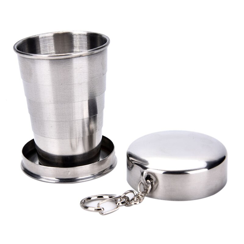 All Stainless Steel Folding Retractable Cup Folding Cup Blackjack Cup