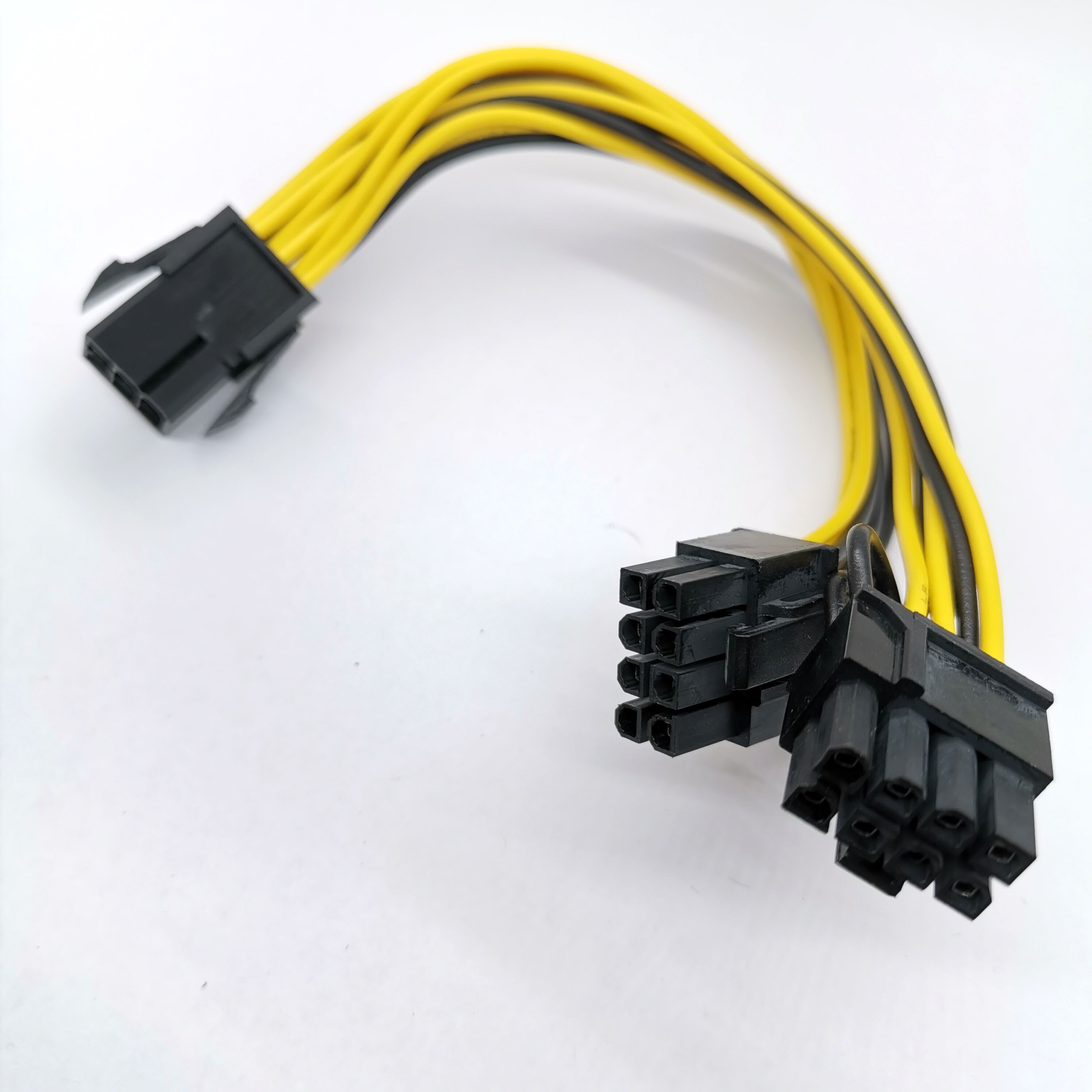 1Pcs 18AWG Pci Express 6 Pin Naar 2 Seriële 8 Pin Power Adapter Kabel 6 P 8 P pcie Kabel