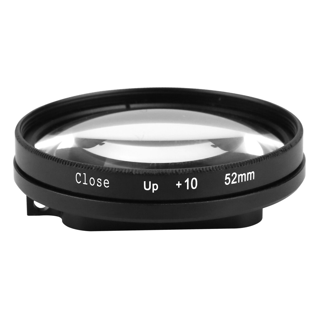 52mm loupe accessoires 10 fois 10X Macro grossissement gros plan lentille filtre pour Gopro Hero 8 7 6 noir caméra d'action