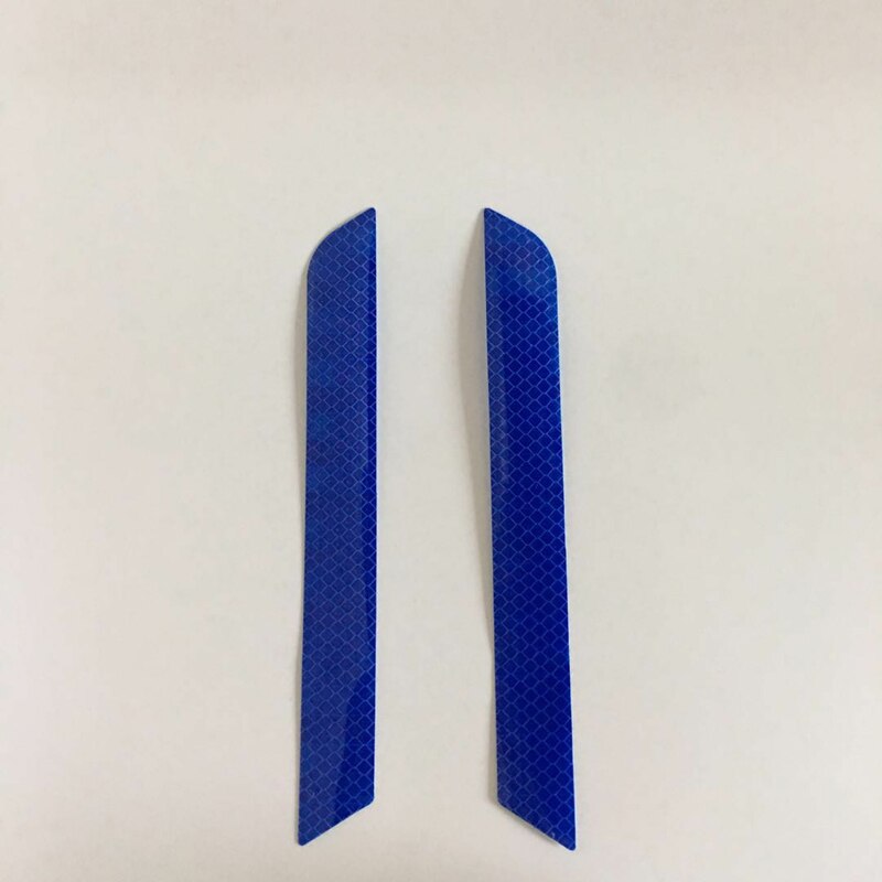 Car Reflective Stickers Safety Reflective Warning Stickers Car Body Rear Bumper Anti-collision Reflective Strip Decoration: Blue