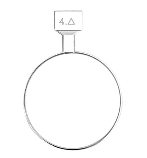 Optisk prisme prøvelinse som erstatter linser med metallfelger dia 38mm jsq-prisme: rose galere