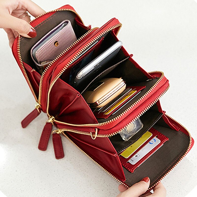 Multi-Function Small Shoulder Bag For Women With Card Cell Phone Pocket Ladies Crossbody Purse Female Messenger Bags