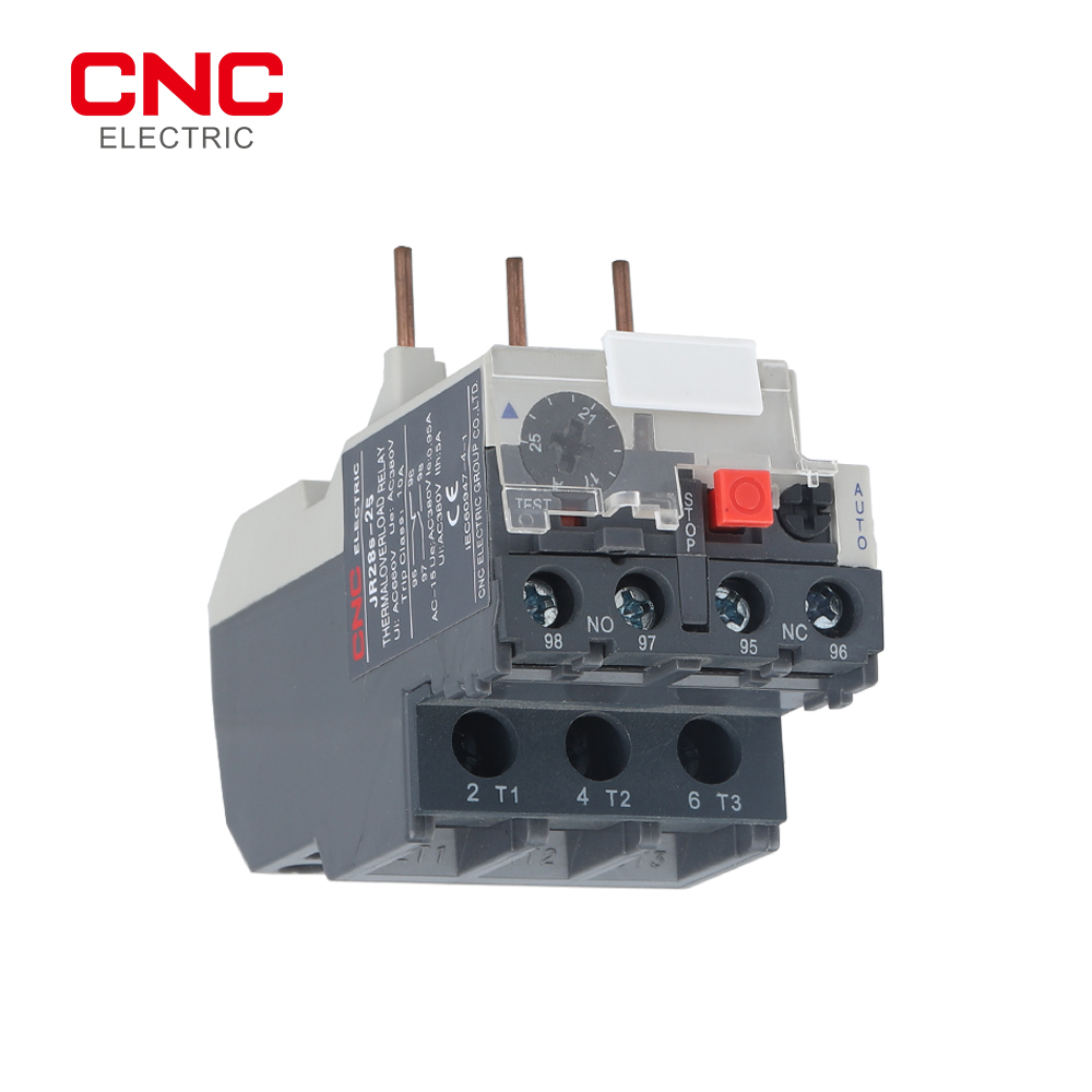Cnc  jr28s-25 varme termisk overbelastningsrelé 50/60hz 1.6a 2.5a 4a 6a 8a 10a 13a 18a 25a justerbar elektrisk beskyttelse