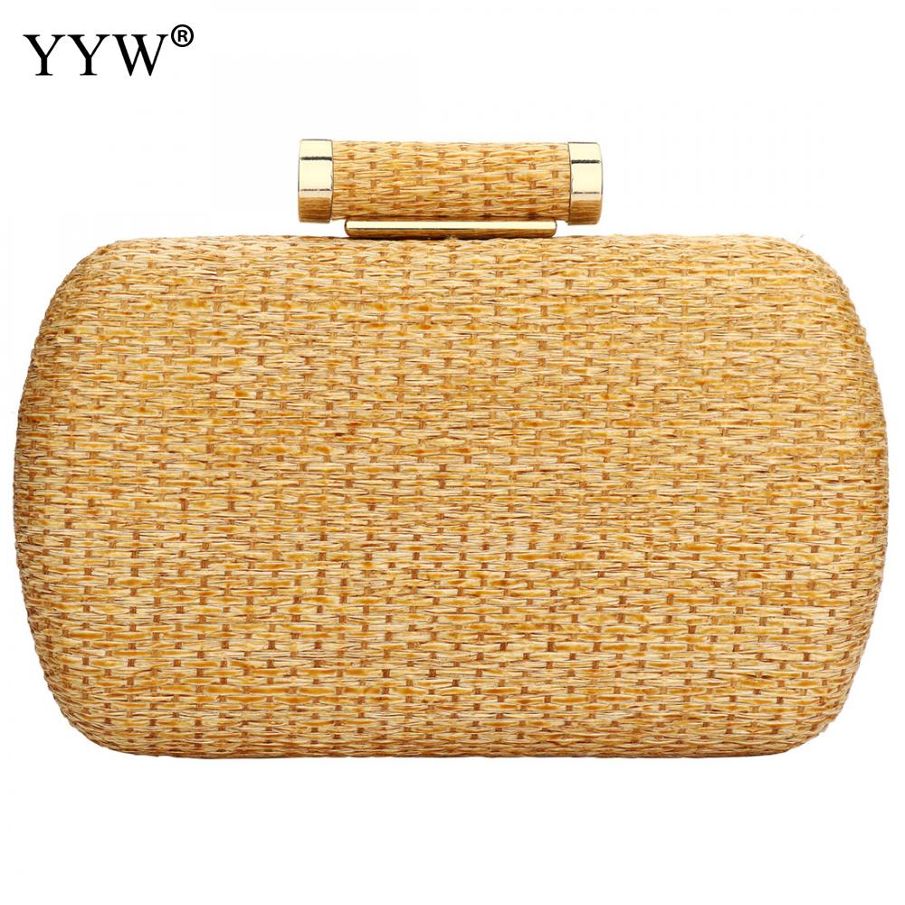 YYW Stroh Sommer Kupplung Tasche Bolsa Feminina Frauen Tasche Über Schulter Kupplung Weiblichen Abend Handtasche Prom Abend Party Sack: Gold