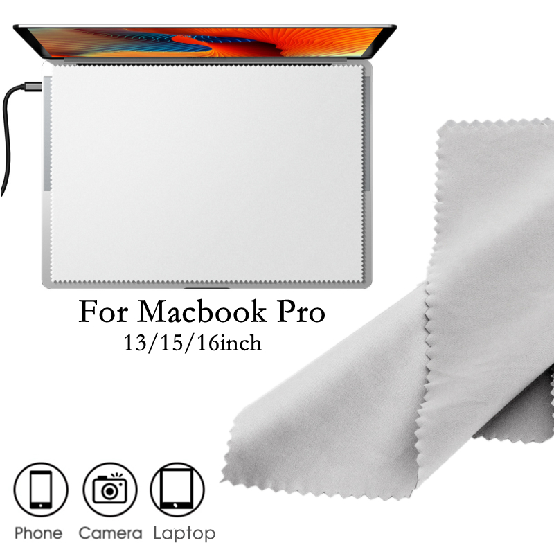 Cubierta de película protectora de microfibra para teclado, manta de protección de impresión, paño de limpieza, 13 pulgadas, 15 pulgadas, 16 pulgadas, Compatible con MacBook Pro/Air