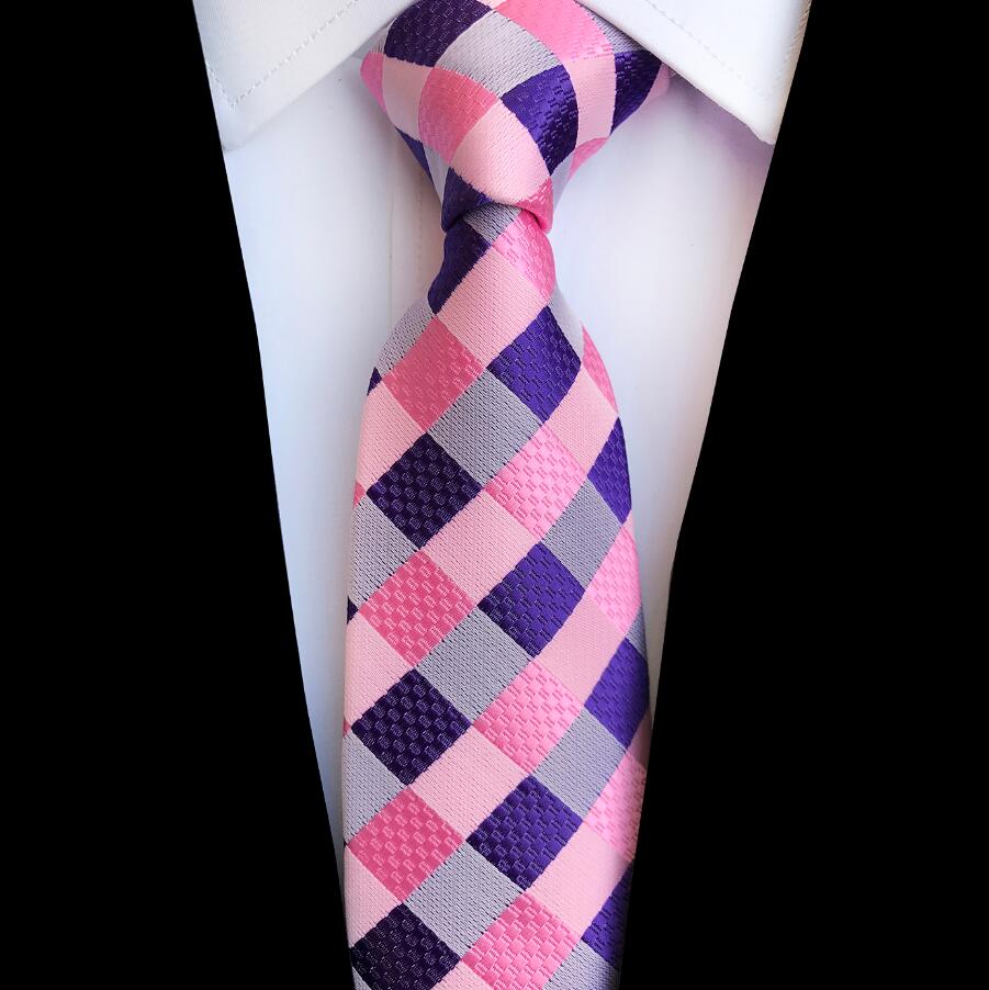 GUSLESON Neue Jacquard Woven Silk Krawatte für Männer Business Gravatas Normalen Plaid Krawatte Anzug Hochzeit Krawatten Kleidung Zubehör: 15