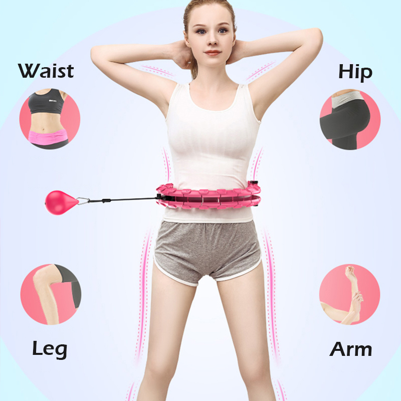 Slimme fitness sportring, verstelbare auto-spin, dunne taille, buikmassage, gewichtsverliesringen, thuistraining  xa63y
