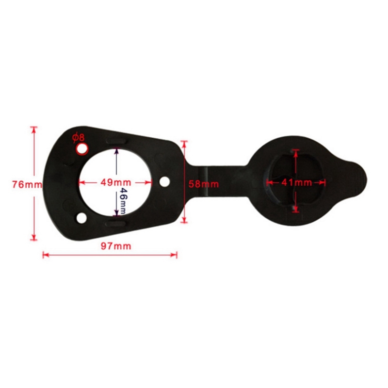 Support de canne à pêche 2 pièces, Kit de joint et joint adapté au support de canne à pêche encastré, accessoire de pêche en bateau de Kayak