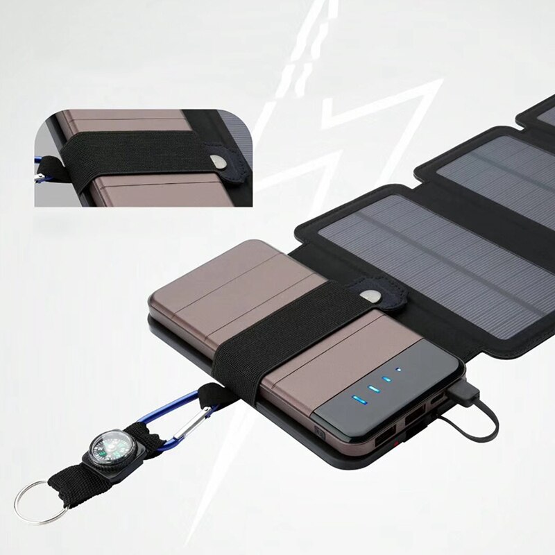 Power Folding Solar Cells Charger Outdoor 5V USB Output Devices Portable Solar Panels for Phone Charging
