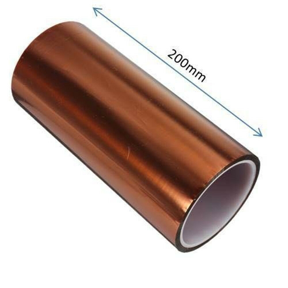 Vacclo 5mm Heat-resistant Kapton Polyimide Tape High Temperature Insulation Tape Polyimide One Side Adhesive Tape Home Tool