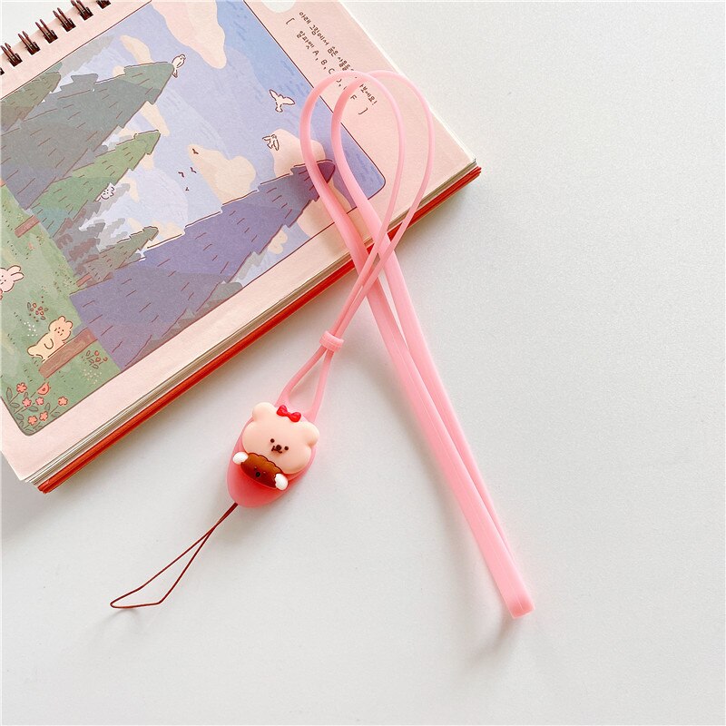Cute Keychain Straps Rope Mobile Phone Neck Strap Lanyard for ID Card key chain USB badge holder DIY Lariat Lanyard Hang String: FR521-5