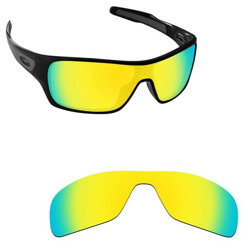 ToughAsNails Polarisierte Ersatz Linsen für Oakley Turbine Rotor Rahmen-Sorten: Gold Mirrored