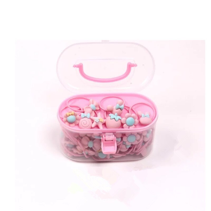 40 Stks/partij Meisjes Haaraccessoires Geschenkdoos Haarbanden Haar Clip Bows Hoofdband Leuke Haarbanden Voor Kinderen Baby Meisje hoofdbanden: B