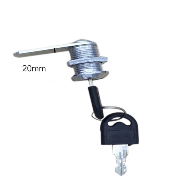 Urijk 1pcs Drawer Lock Circular Turn The Tongue Lock 7/8inch Outside Diam Drawer & Cabinet Lock Blade Rotarytongue Lock: 20mm