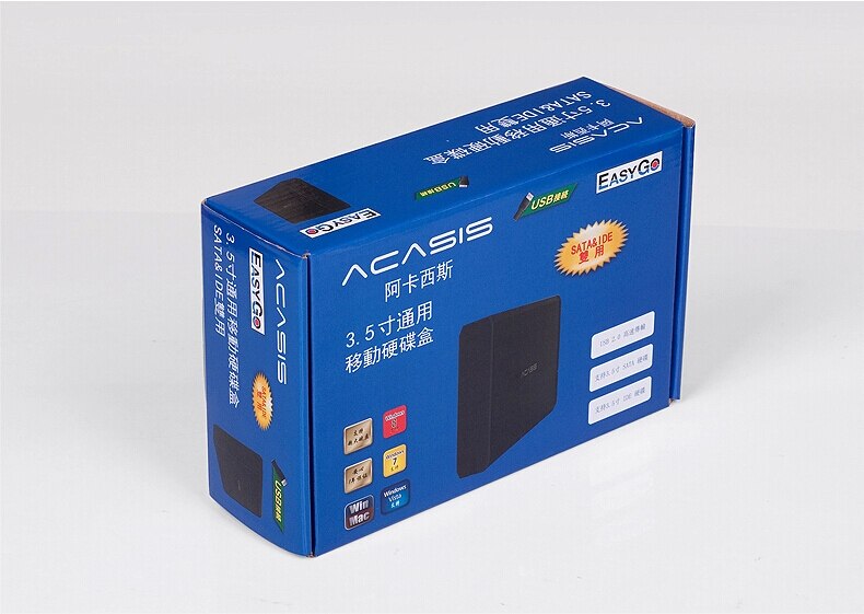 Acasis HDD Enclosure USB 2.0 IDE SATA Case HDD 3.5' Hard Drive Enclosure Aluminum HDD Caddy Box Laptop HD Extemo