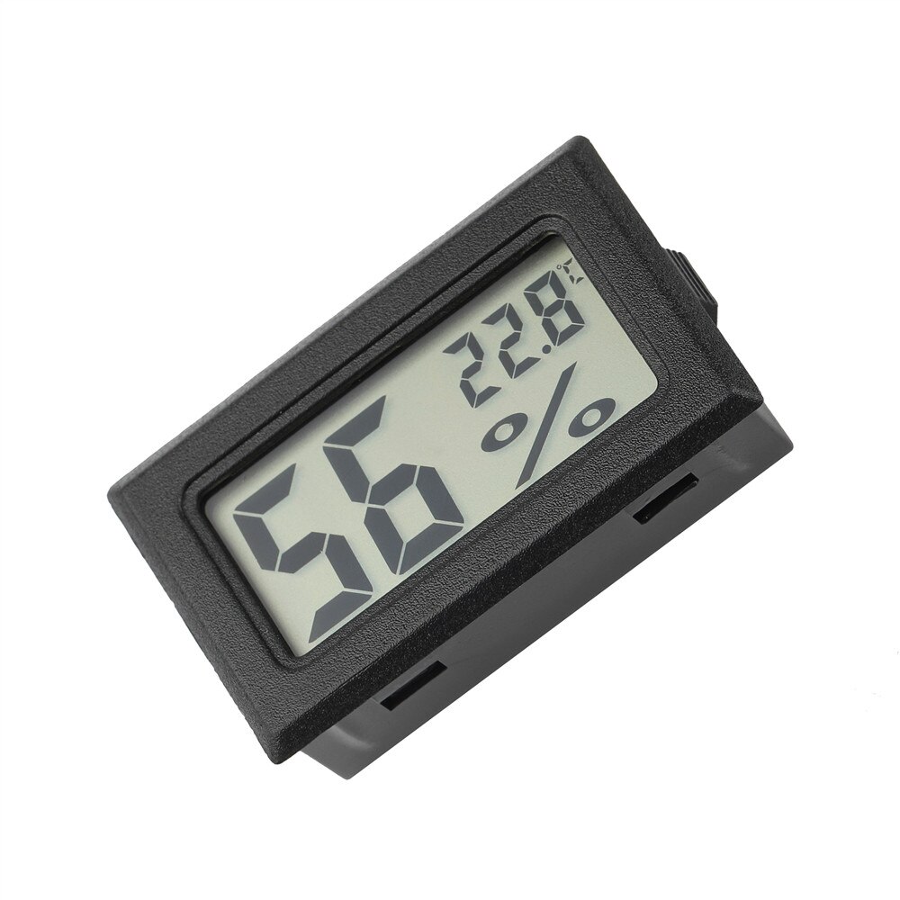 Mini Black Digital LCD Temperature Humidity Indoor Room Humidity Meter Thermometer Hygrometer Temperature Sensor Humidity: FY-11 Black