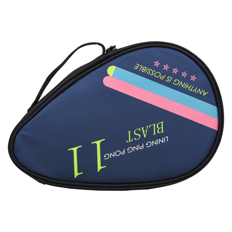 Rintifia Ellipses Ping Pong Paddle Case, Hard Shell Storage Bag For 2 Paddles & 4 Balls, Anti-Drop, Anti-Scratch (Gray