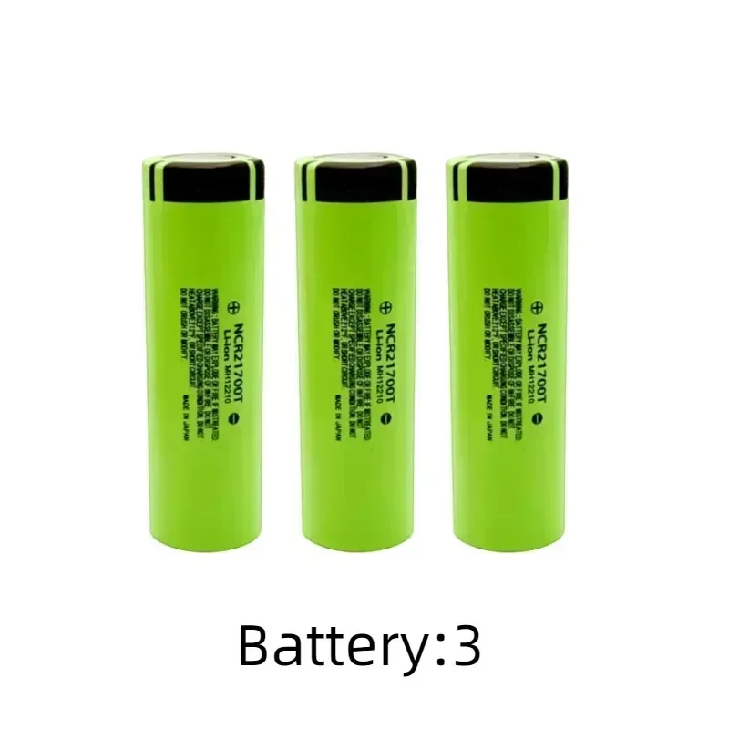 21700 3,7 V 5000 mAh wiederaufladbarer Akku 3C Power Lithium-Ionen-Hochentladung, geeignet für LED-Taschenlampen, Elektrowerkzeuge